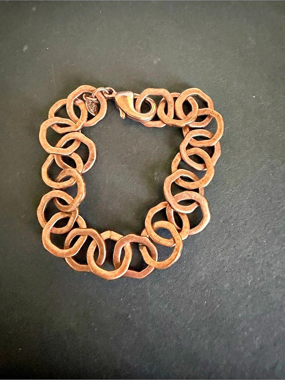 Brighton Textured Link Bracelet in Brown